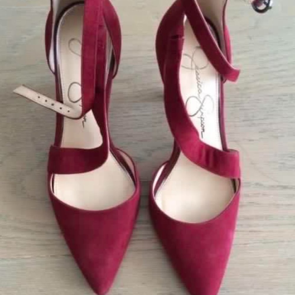 Jessica Simpson Red Strappy Heels